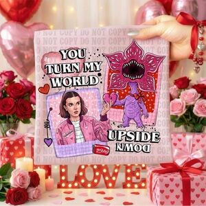 Turn My World Upside Down Stranger Things Gildan Shirt Adult Small-3X or Kids